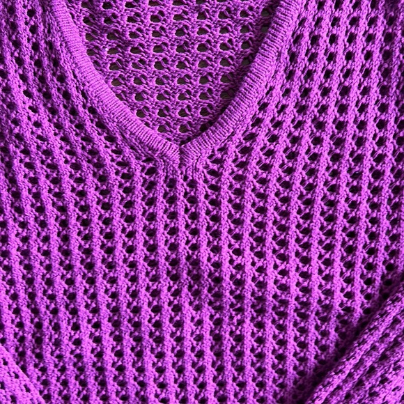 Jeanne Pierre Crochet Pink Sweater - Size S - Excellent Condition - Picture 3 of 7